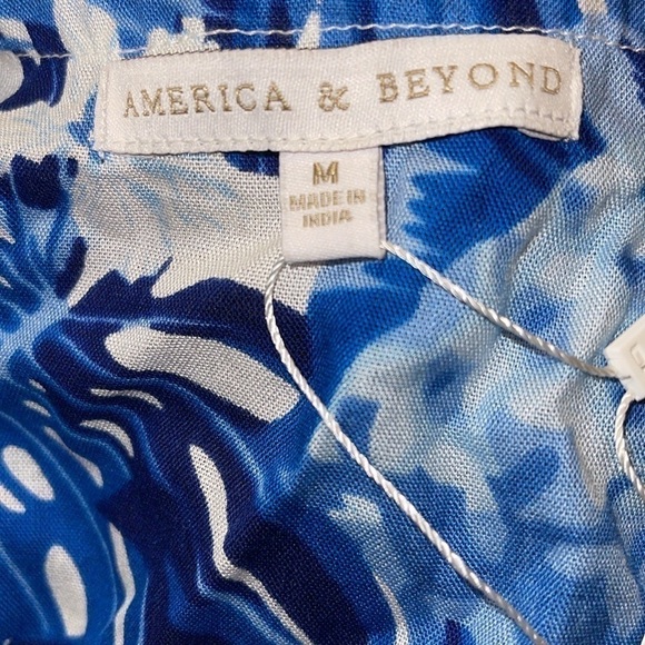 Blue Floral Swim Cover-Up - Picture 7 of 7
